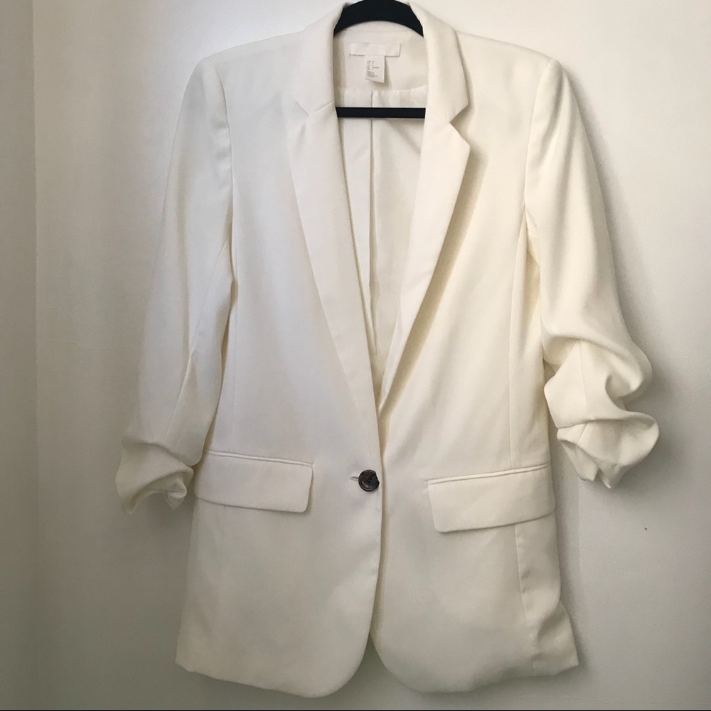 H & M Off-White Blazer